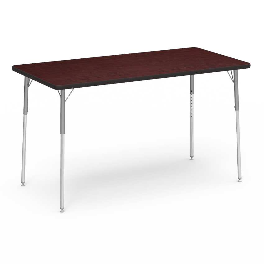 Virco 483060W- 4000 Series Rectangular 30" x 60" Activity Table, 1 1/8 inch Thick Laminate Top, Adjustable WheelChair Leg Height (26" - 34"H) - SchoolOutlet