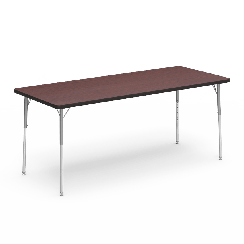 Virco 483072 - Virco 4000 Series Rectangular Activity Table with Heavy Duty Laminate Top and Adjustable Height Legs (30"W x 72"L x 22"-30"H) - SchoolOutlet