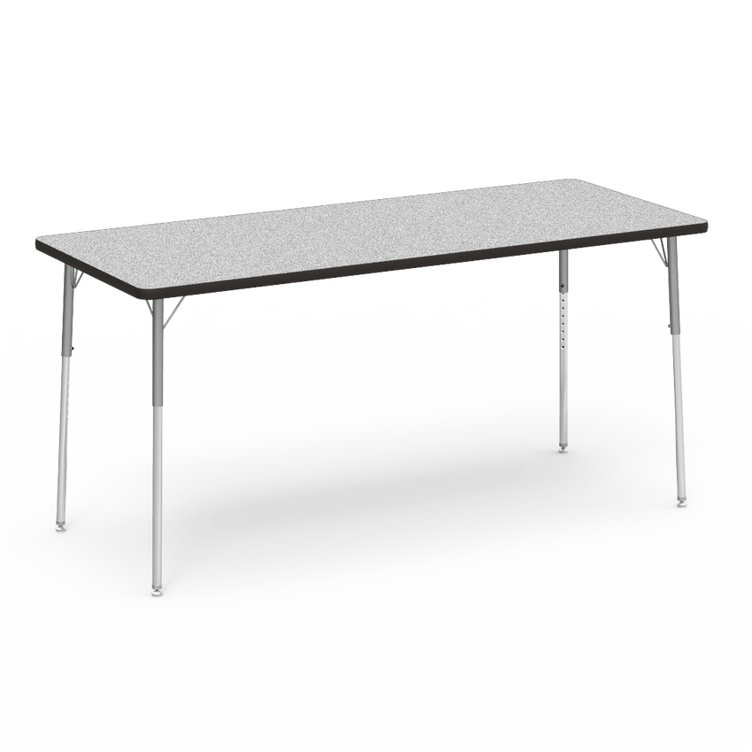 Virco 483072W- Rectangular 30" x 72" Activity Table, 1 1/8 inch Thick Laminate Top, Adjustable WheelChair Leg Height (Virco 483072W) - SchoolOutlet
