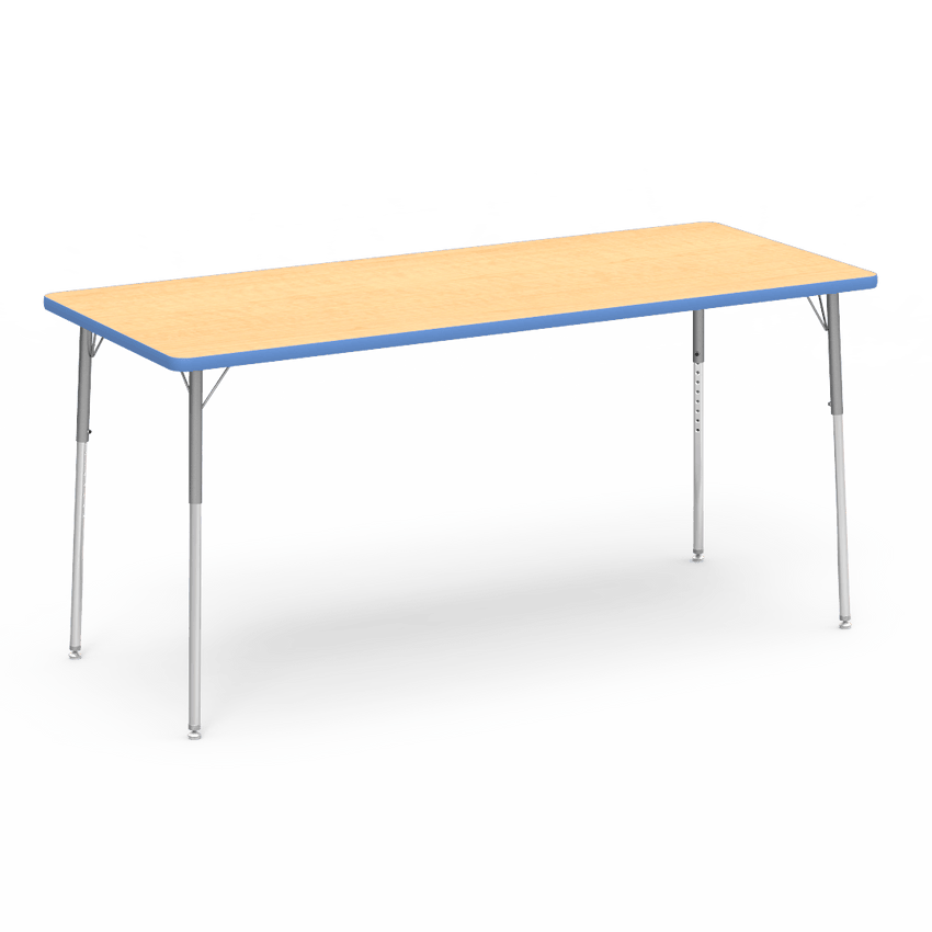 Virco 483072W- Rectangular 30" x 72" Activity Table, 1 1/8 inch Thick Laminate Top, Adjustable WheelChair Leg Height (Virco 483072W) - SchoolOutlet