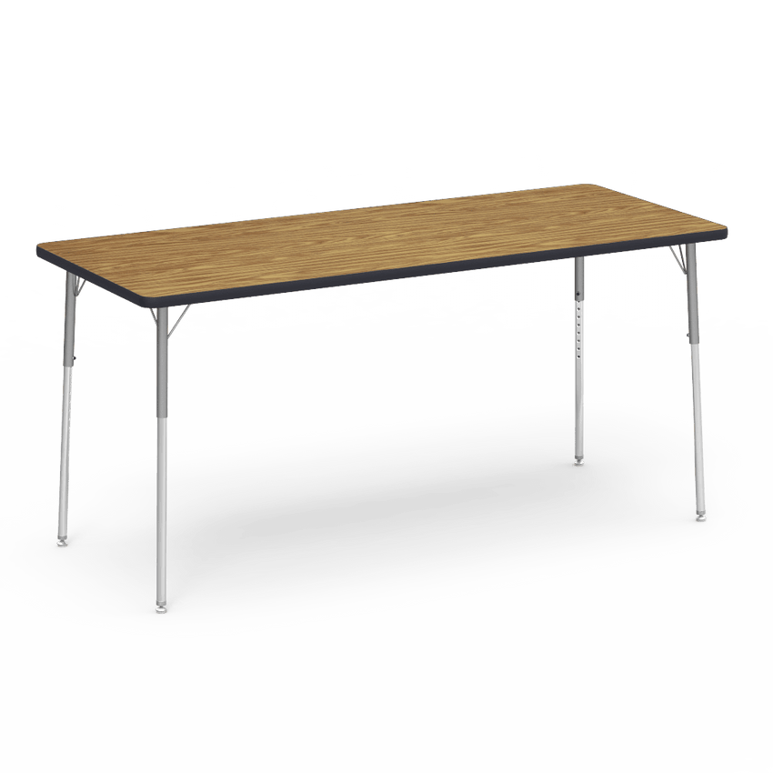 Virco 483072W- Rectangular 30" x 72" Activity Table, 1 1/8 inch Thick Laminate Top, Adjustable WheelChair Leg Height (Virco 483072W) - SchoolOutlet