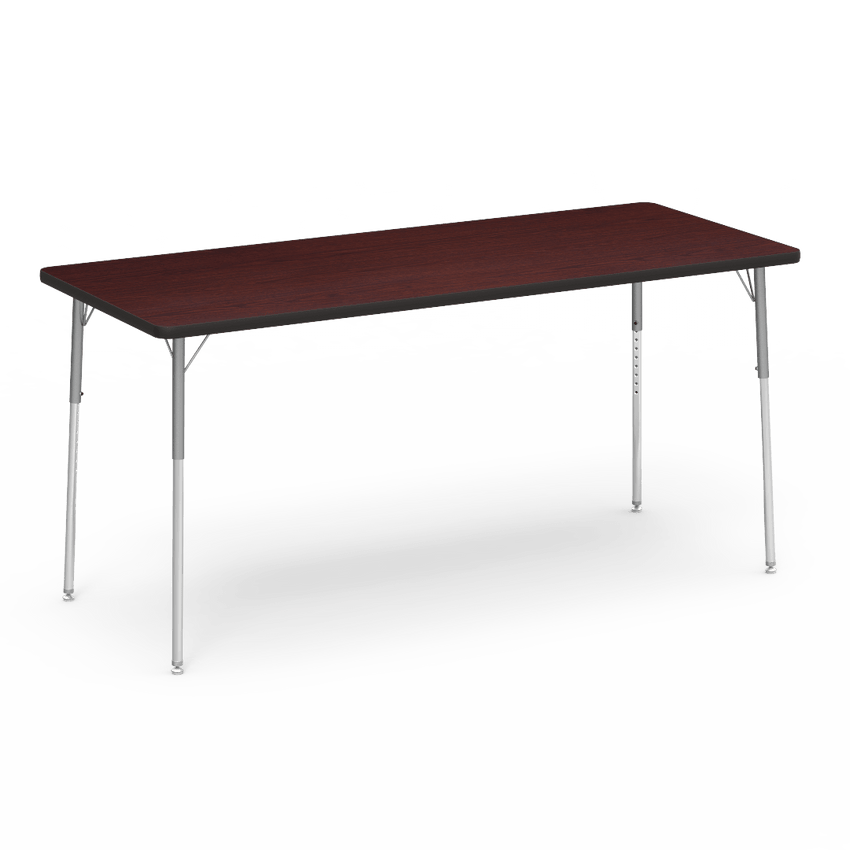 Virco 483072W- Rectangular 30" x 72" Activity Table, 1 1/8 inch Thick Laminate Top, Adjustable WheelChair Leg Height (Virco 483072W) - SchoolOutlet
