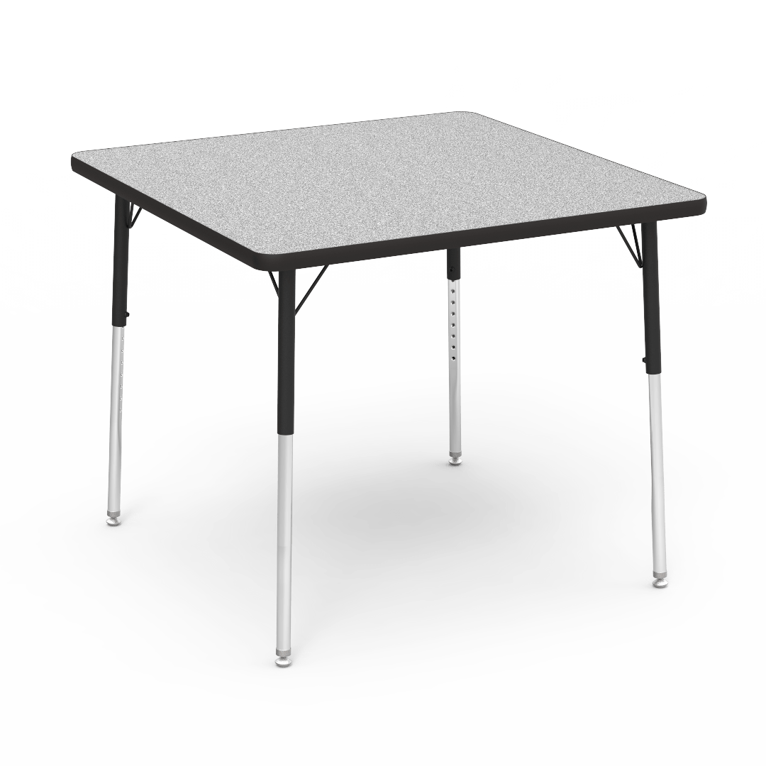 Virco 483636 - 4000 Series Square Activity Table with Heavy Duty Laminate Top (36"W x 36"L) and Adjustable Height Legs (22"-30"H) - SchoolOutlet