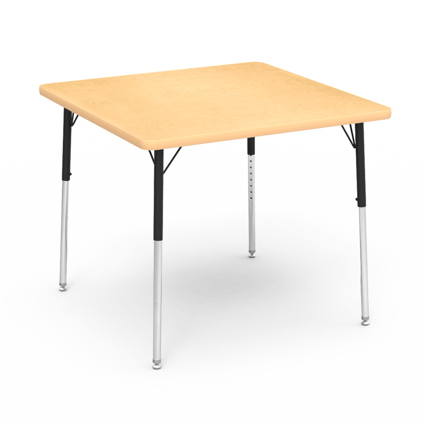 Virco 483636 - 4000 Series Square Activity Table with Heavy Duty Laminate Top (36"W x 36"L) and Adjustable Height Legs (22"-30"H) - SchoolOutlet