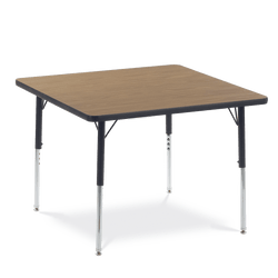 Virco 483636 - 4000 Series Square Activity Table with Heavy Duty Laminate Top (36"W x 36"L) and Adjustable Height Legs (22"-30"H)