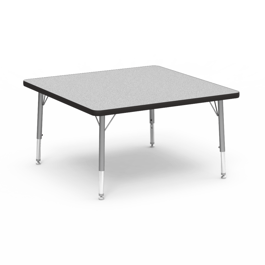 Virco 483636LO - 4000 Series Square Activity Table with Heavy Duty Laminate Top - Preschool Height Adjustable Legs (36"W x 36"L x 17-25"H) - SchoolOutlet