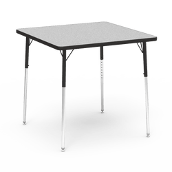 Virco 483636W- 4000 Series Square 36" x 36" Activity Table, 1 1/8 inch Thick Laminate Top, Adjustable WheelChair Leg Height 26"-34"H