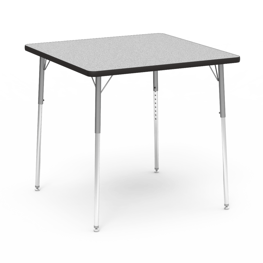 Virco 483636W- 4000 Series Square 36" x 36" Activity Table, 1 1/8 inch Thick Laminate Top, Adjustable WheelChair Leg Height 26"-34"H - SchoolOutlet
