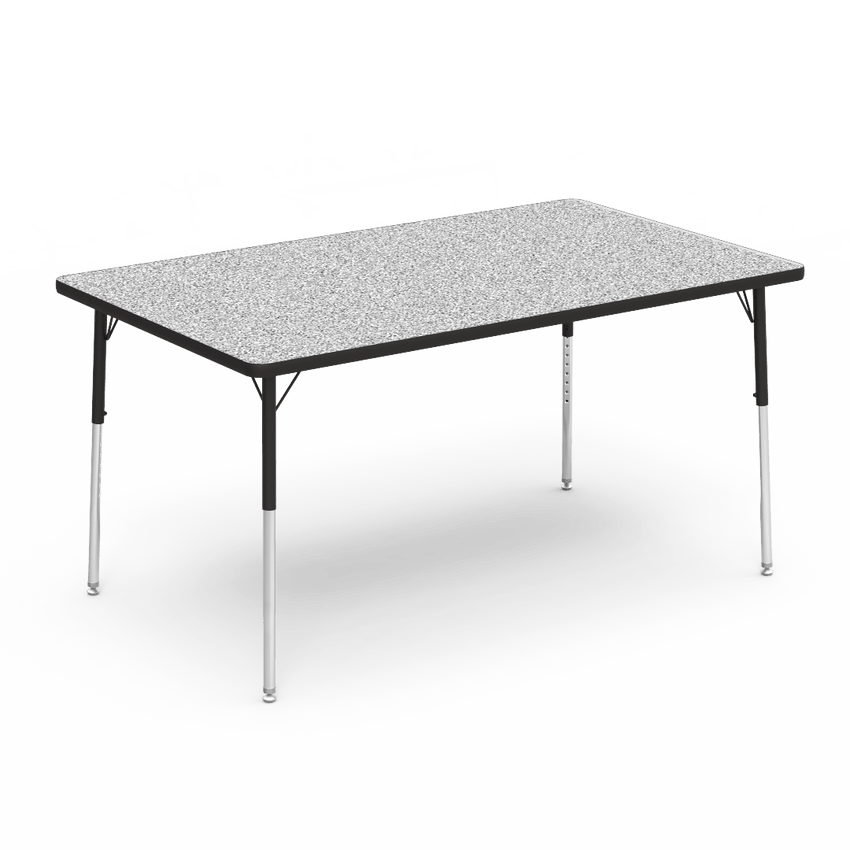 Virco 483660 - Virco 4000 Series Rectangular Activity Table with Heavy Duty Laminate Top 36"W x 60"L and Adjustable Height Legs 22"-30"H - SchoolOutlet