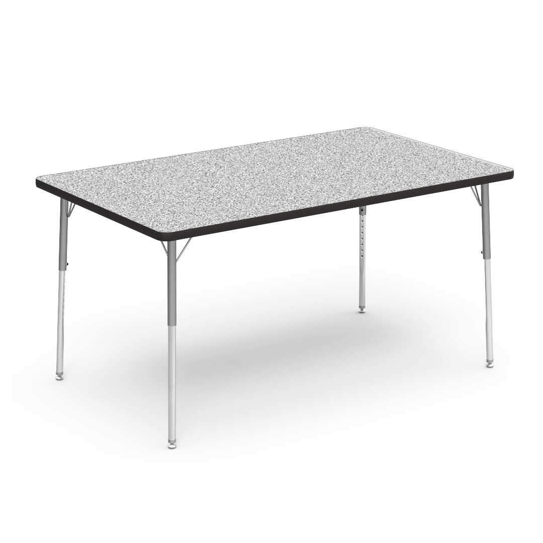 Virco 483660 - Virco 4000 Series Rectangular Activity Table with Heavy Duty Laminate Top 36"W x 60"L and Adjustable Height Legs 22"-30"H - SchoolOutlet