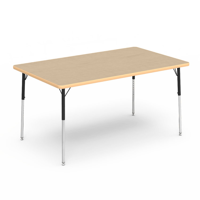 Virco 483660 - Virco 4000 Series Rectangular Activity Table with Heavy Duty Laminate Top 36"W x 60"L and Adjustable Height Legs 22"-30"H - SchoolOutlet