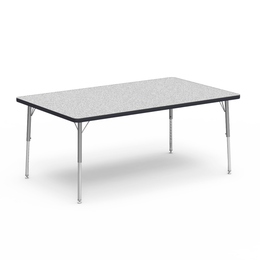 Virco 483660LO - 4000 Series Rectangular Activity Table with Heavy Duty Laminate Top - Preschool Height Adjustable Legs (36"W x 60"L x 17"-25"H) - SchoolOutlet