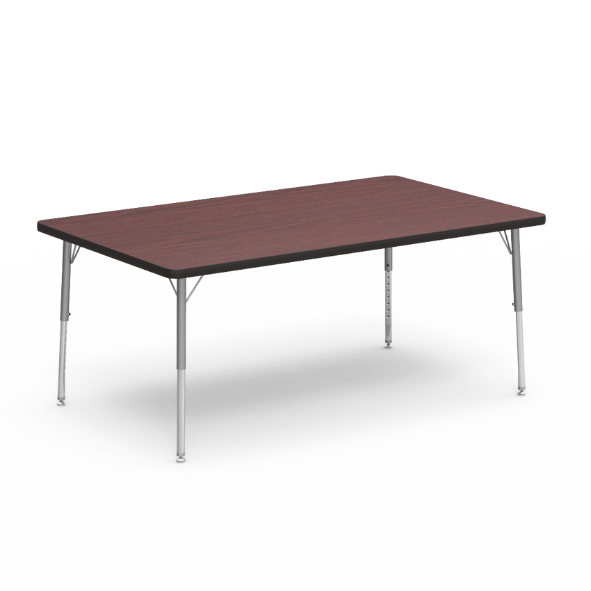 Virco 483660LO - 4000 Series Rectangular Activity Table with Heavy Duty Laminate Top - Preschool Height Adjustable Legs (36"W x 60"L x 17"-25"H) - SchoolOutlet