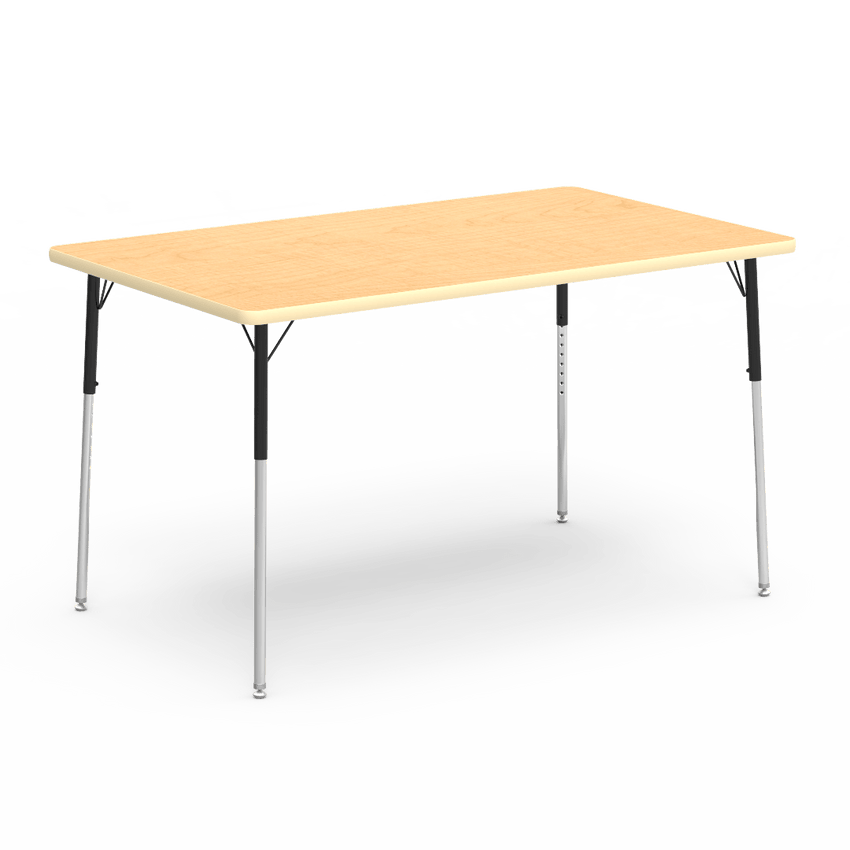Virco 483660W- Rectangular 36" x 60" Activity Table, 1 1/8 inch Thick Laminate Top, Adjustable WheelChair Leg Height (Virco 483660W) - SchoolOutlet