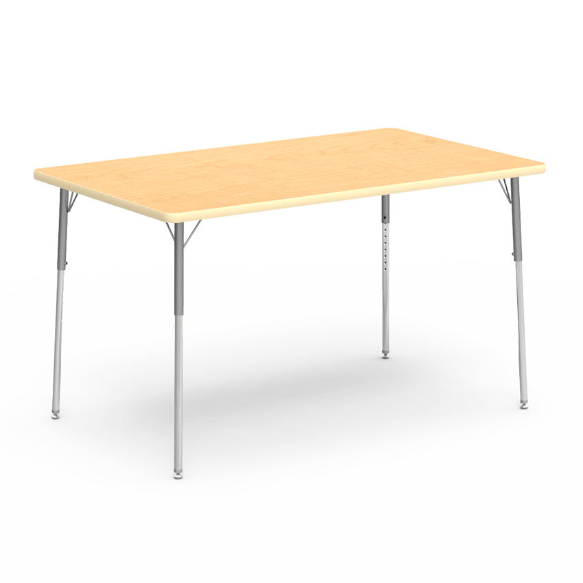 Virco 483660W- Rectangular 36" x 60" Activity Table, 1 1/8 inch Thick Laminate Top, Adjustable WheelChair Leg Height (Virco 483660W) - SchoolOutlet