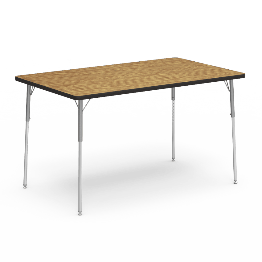 Virco 483660W- Rectangular 36" x 60" Activity Table, 1 1/8 inch Thick Laminate Top, Adjustable WheelChair Leg Height (Virco 483660W) - SchoolOutlet