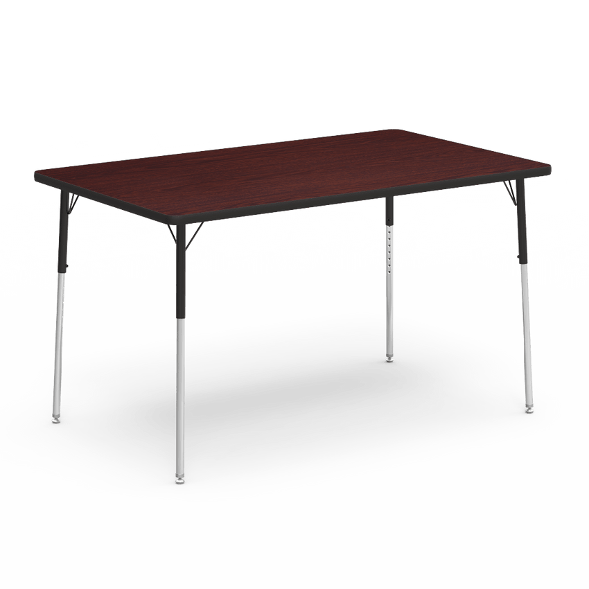 Virco 483660W- Rectangular 36" x 60" Activity Table, 1 1/8 inch Thick Laminate Top, Adjustable WheelChair Leg Height (Virco 483660W) - SchoolOutlet
