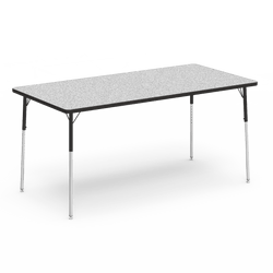 Virco 483672W- Rectangular 36" x 72" Activity Table, 1 1/8 inch Thick Laminate Top, Adjustable WheelChair Height Legs (Virco 483672W)