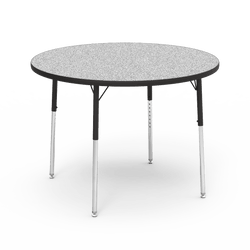 Round Activity Table with Heavy Duty Laminate Top (42" Diameter x 22-30"H)
