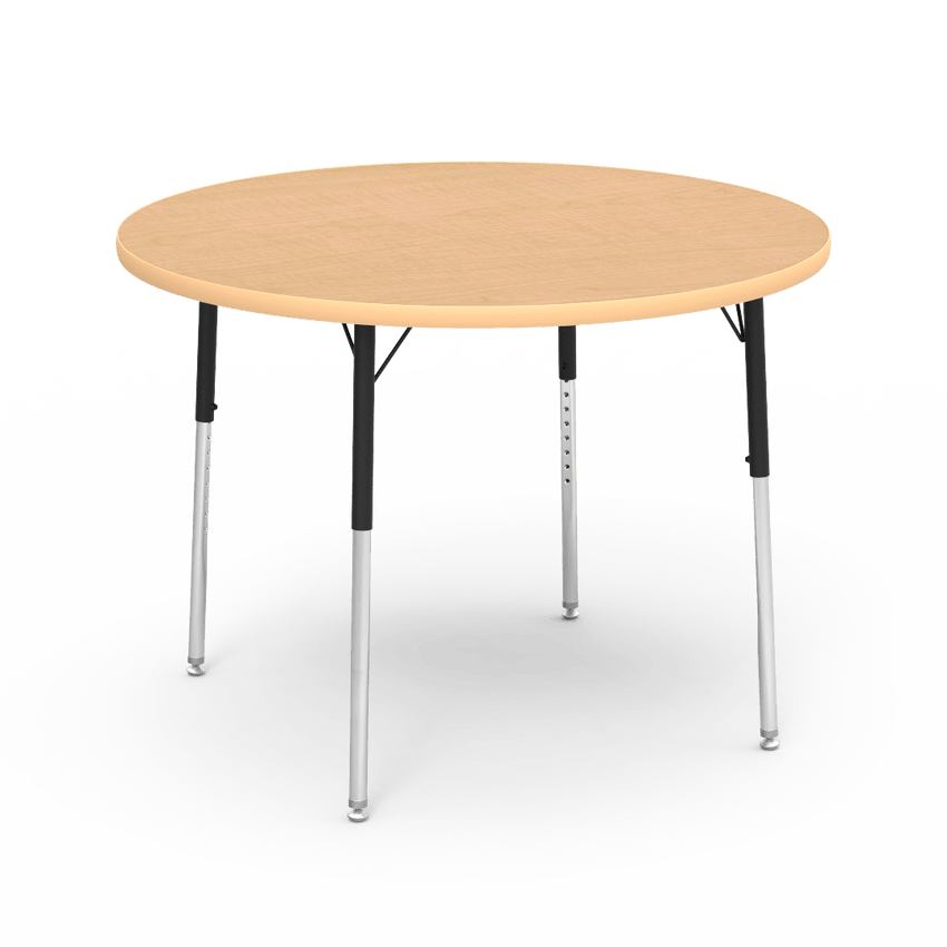 Round Activity Table with Heavy Duty Laminate Top (42" Diameter x 22-30"H) - SchoolOutlet