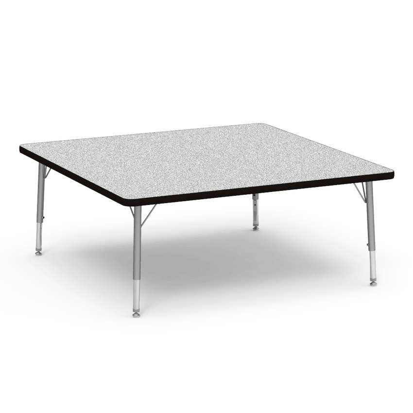Square Activity Table with Heavy Duty Laminate Top - Preschool Height Adjustable Legs (48"W x 48"L x 17-25"H) - SchoolOutlet