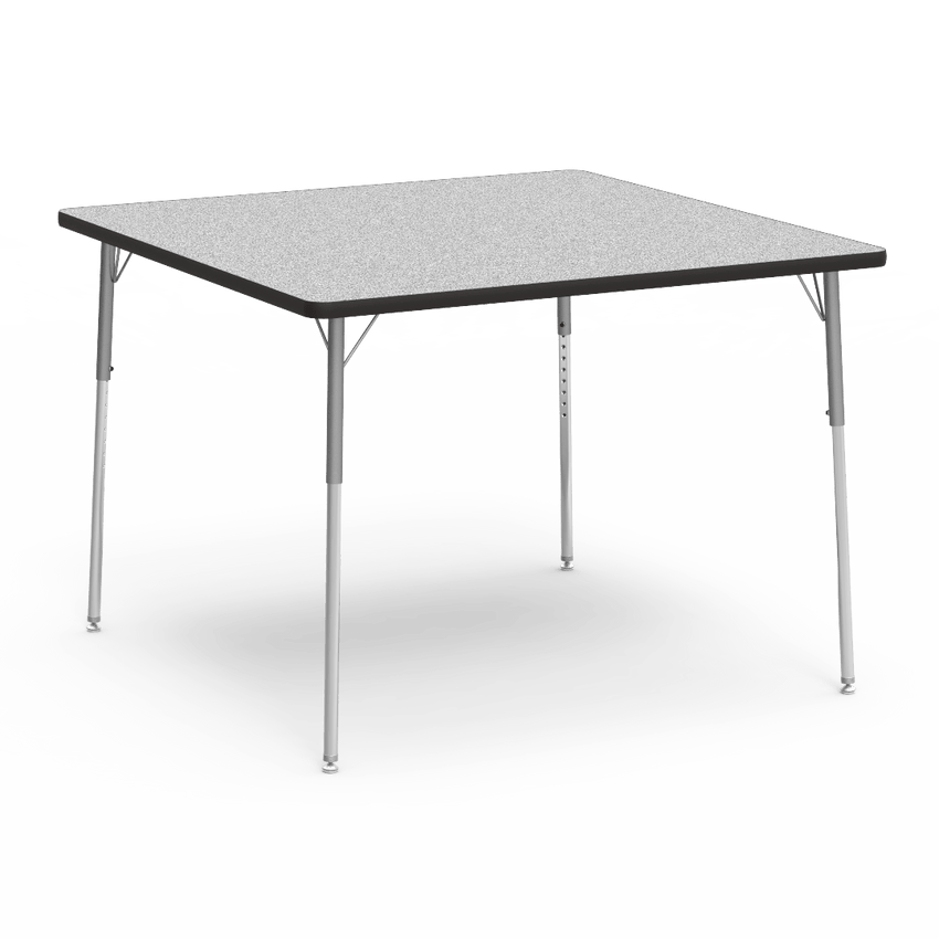 Virco 484848W- Square 48" x 48"Activity Table, 1 1/8 inch Thick Laminate Top, Adjustable WheelChair Height Legs (Virco 484848W) - SchoolOutlet