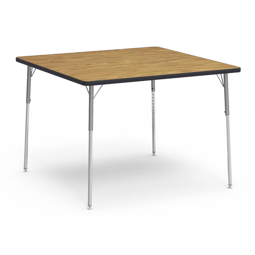 Virco 484848W- Square 48" x 48"Activity Table, 1 1/8 inch Thick Laminate Top, Adjustable WheelChair Height Legs (Virco 484848W) - SchoolOutlet