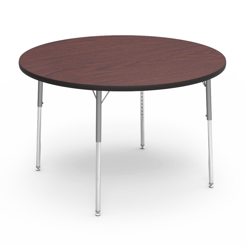 Virco 4848R - 4000 Series Round Activity Table with Heavy Duty Laminate Top (48" Diameter x 22-30"H) - SchoolOutlet