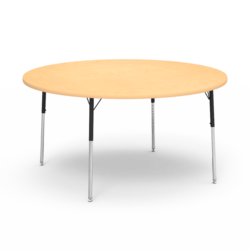 Virco 4860R - 4000 Series Round Activity Table with Heavy Duty Laminate Top (60" Diameter x 22-30"H) - SchoolOutlet
