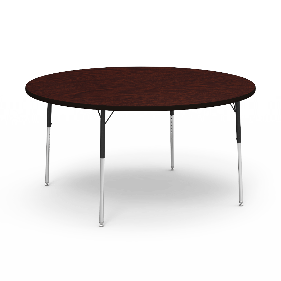 Virco 4860R - 4000 Series Round Activity Table with Heavy Duty Laminate Top (60" Diameter x 22-30"H) - SchoolOutlet