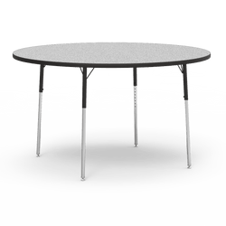 Virco 4860RW- Round 60" Activity Table, 1 1/8 inch Thick Laminate Top, Adjustable WheelChair Height Legs (Virco 4860RW)