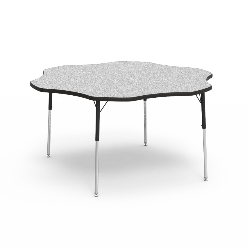 Flower Activity Table with Heavy Duty Laminate Top (60" Diameter x 22-30"H) - SchoolOutlet