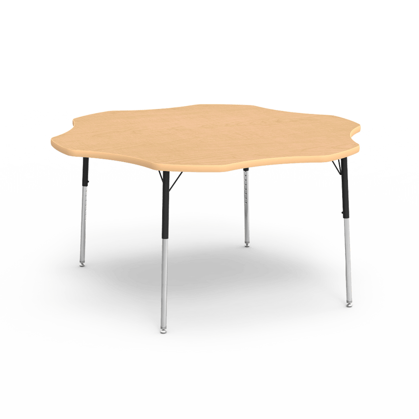 Flower Activity Table with Heavy Duty Laminate Top (60" Diameter x 22-30"H) - SchoolOutlet