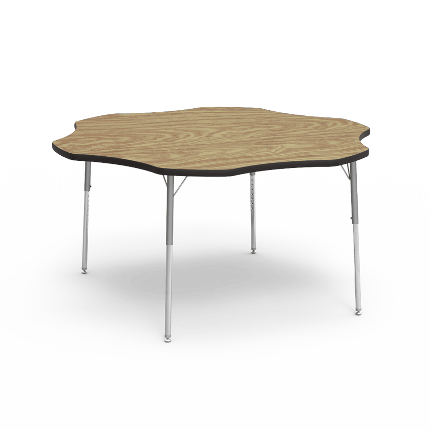 Flower Activity Table with Heavy Duty Laminate Top (60" Diameter x 22-30"H) - SchoolOutlet