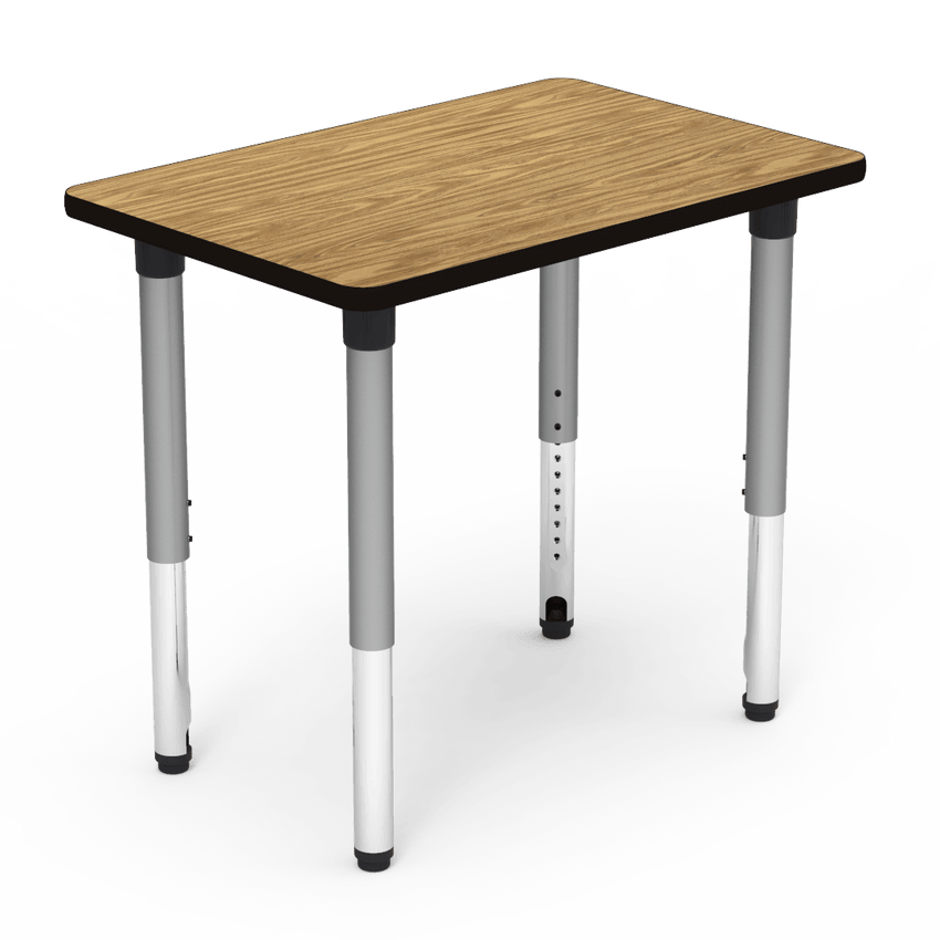 Virco 502436ADJ - Virco 5000 Series Adjustable Height Rectangle Activity Table (24"W x 36"L x 24"-32"H)) - SchoolOutlet