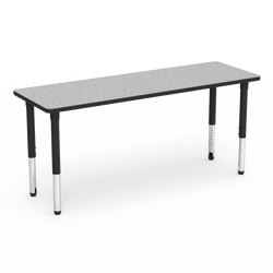 Virco 502472ADJ - 5000 Series Activity Table, 24" x 72" Rectangle Top and Adjustable Height Legs 24"-32"H