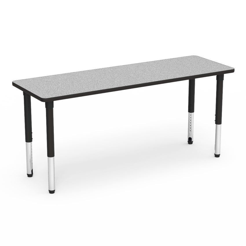 Virco 502472ADJ - 5000 Series Activity Table, 24" x 72" Rectangle Top and Adjustable Height Legs 24"-32"H - SchoolOutlet