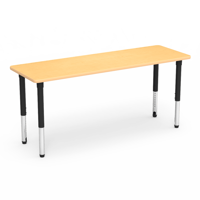 Virco 502472ADJ - 5000 Series Activity Table, 24" x 72" Rectangle Top and Adjustable Height Legs 24"-32"H - SchoolOutlet