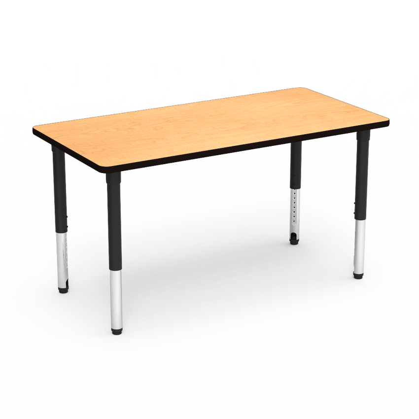 Virco 503060ADJ - 5000 Series Rectangle Activity Table (30"W x 60"L) with Adjustable Height Legs (24"-32"H) - SchoolOutlet