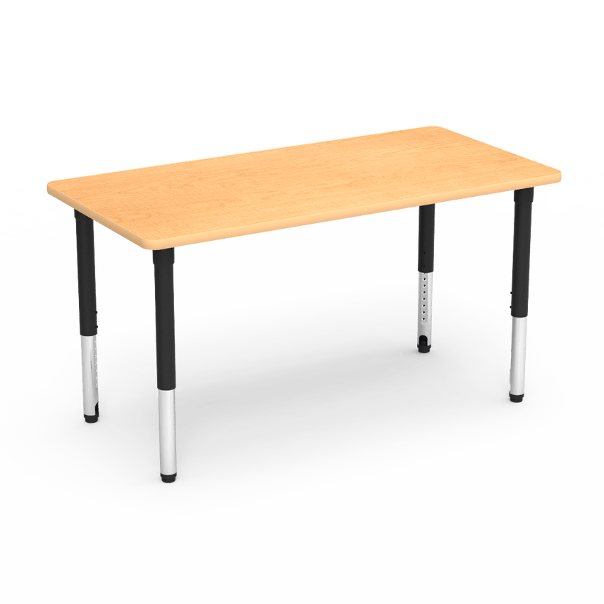 Virco 503060ADJ - 5000 Series Rectangle Activity Table (30"W x 60"L) with Adjustable Height Legs (24"-32"H) - SchoolOutlet