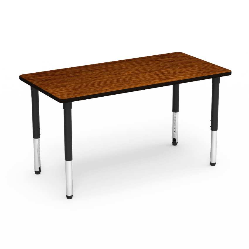 Virco 503060ADJ - 5000 Series Rectangle Activity Table (30"W x 60"L) with Adjustable Height Legs (24"-32"H) - SchoolOutlet