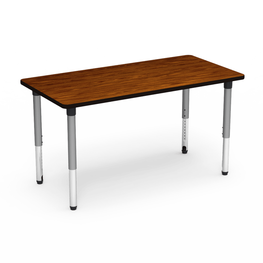 Virco 503060ADJ - 5000 Series Rectangle Activity Table (30"W x 60"L) with Adjustable Height Legs (24"-32"H) - SchoolOutlet