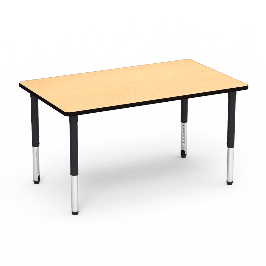 Virco 503660ADJ - 5000 Series Activity Table, 36" x 60" Rectangle Top and Adjustable Height Legs (24"-32") - SchoolOutlet