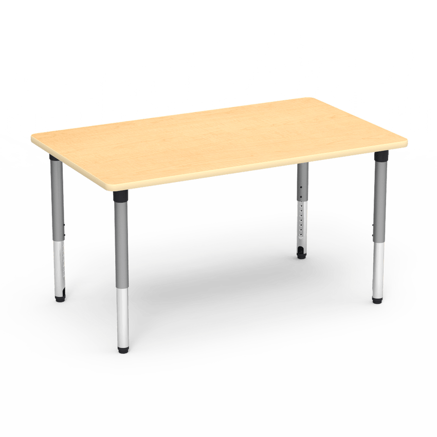 Virco 503660ADJ - 5000 Series Activity Table, 36" x 60" Rectangle Top and Adjustable Height Legs (24"-32") - SchoolOutlet