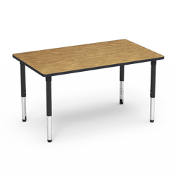Virco 503660ADJ - 5000 Series Activity Table, 36" x 60" Rectangle Top and Adjustable Height Legs (24"-32")