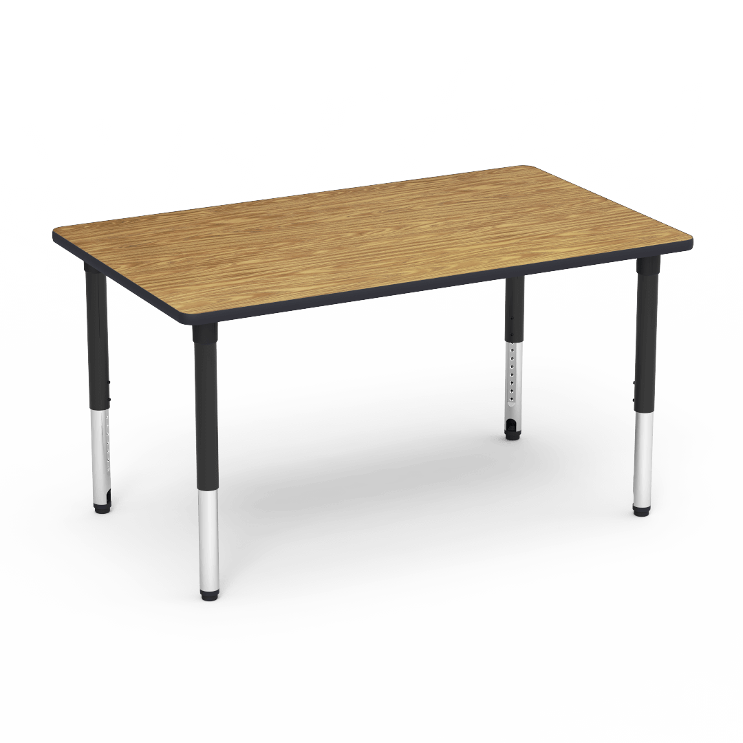Virco 503660ADJ - 5000 Series Activity Table, 36" x 60" Rectangle Top and Adjustable Height Legs (24"-32") - SchoolOutlet