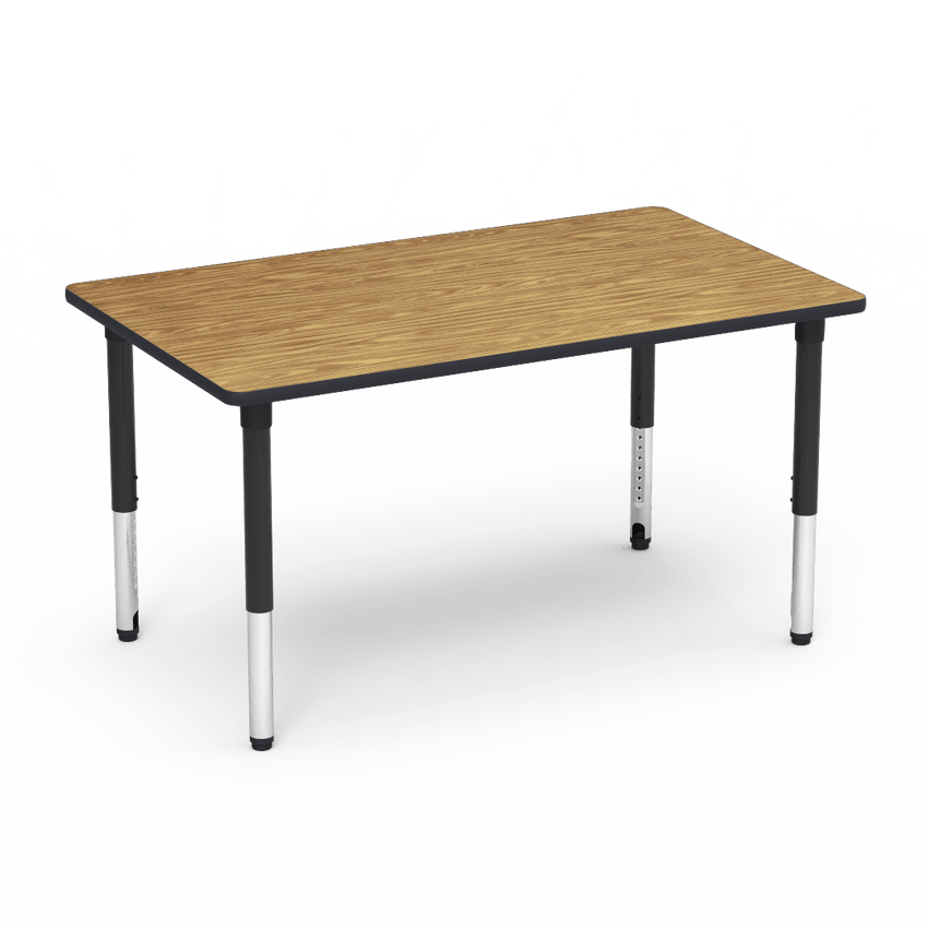 Virco 503660ADJ - 5000 Series Activity Table, 36" x 60" Rectangle Top and Adjustable Height Legs (24"-32") - SchoolOutlet