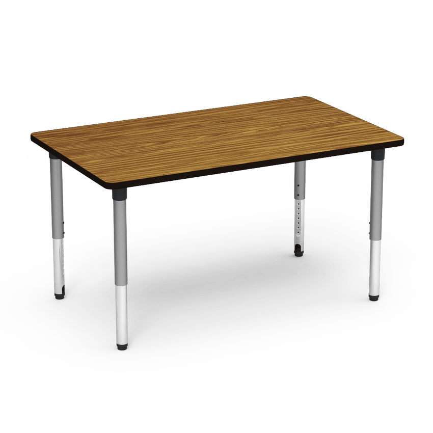 Virco 503660ADJ - 5000 Series Activity Table, 36" x 60" Rectangle Top and Adjustable Height Legs (24"-32") - SchoolOutlet