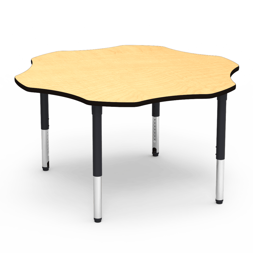 Virco 50FLOW60ADJ - 5000 Series Activity Table, 60" Flower Top (Virco 50FLOW60ADJ) - SchoolOutlet