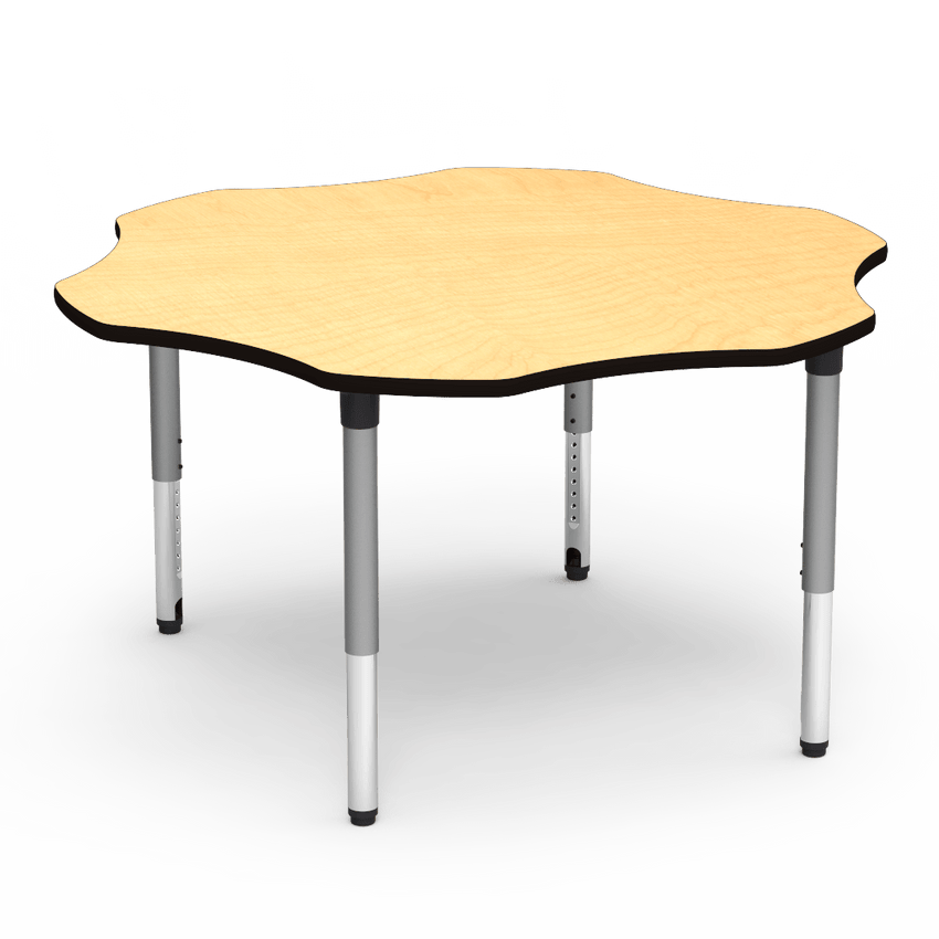Virco 50FLOW60ADJ - 5000 Series Activity Table, 60" Flower Top (Virco 50FLOW60ADJ) - SchoolOutlet